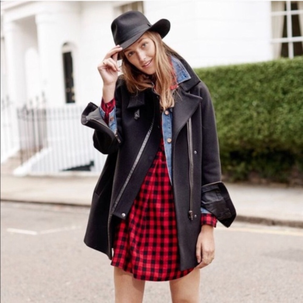 Madewell Plaid Shirt Dress